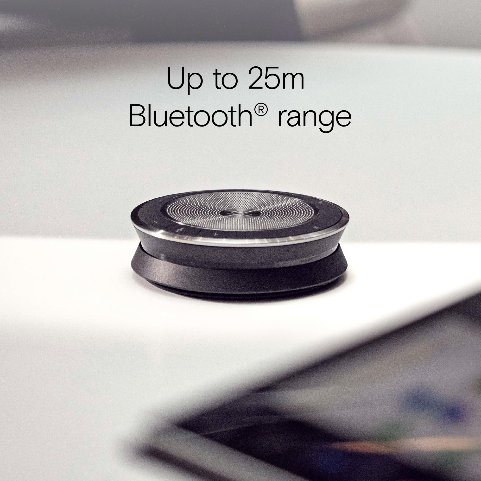 EPOS EXPAND SP 30T Portable Bluetooth Speakerphone - Wireless Conference Speaker with HD Audio for PC, Mobile & Softphones | Ideal for Home Office, Remote Work & Business Meetings | Black (Model 1000225)