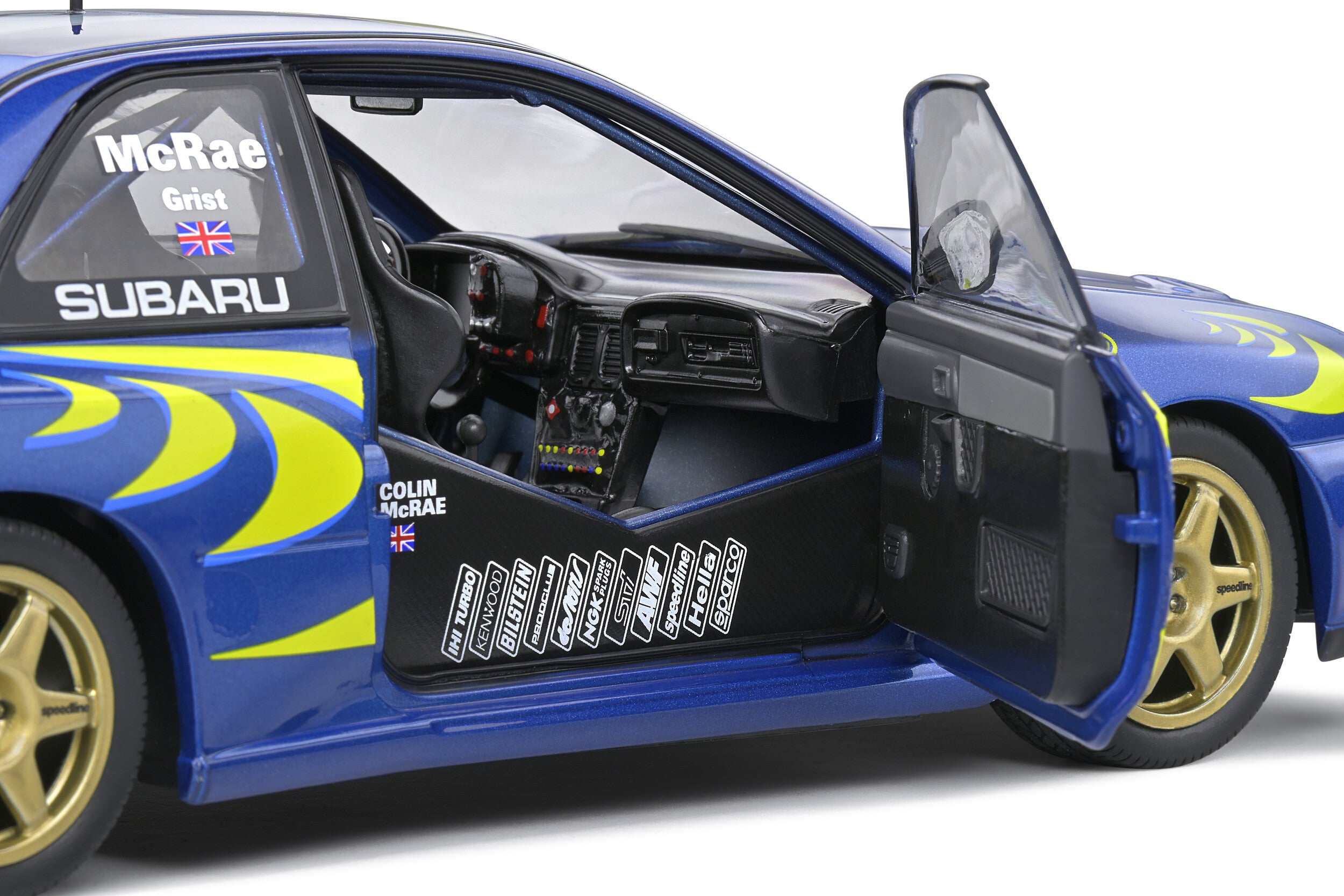 1:18 Scale Subaru Impreza 22B 1998 Rally Monte Carlo #3 McRae/Grist Diecast Model Car - Collectible Rally Racing Replica for Display & Racing Enthusiasts