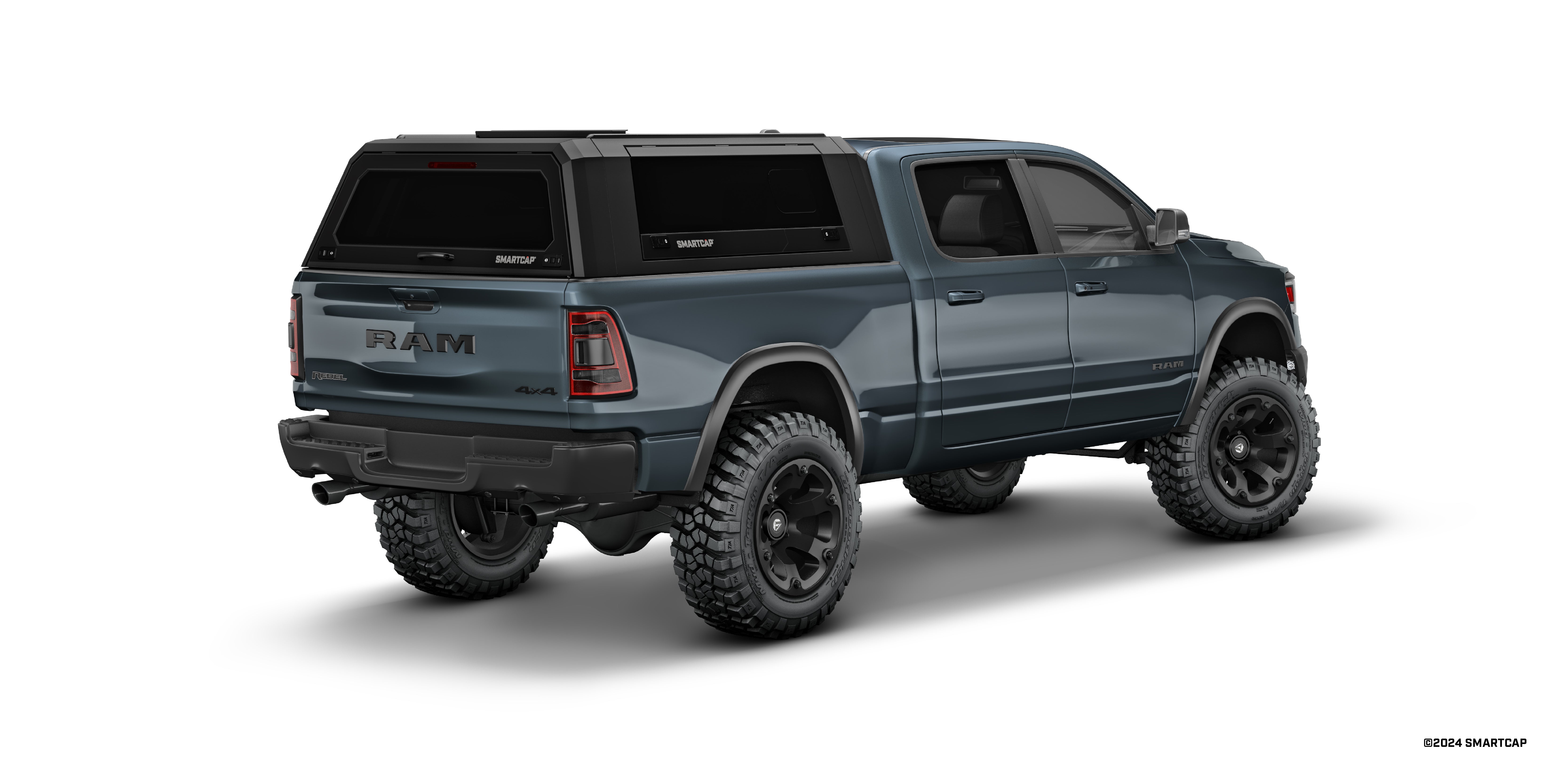 SmartCap EVO Sport Truck Bed Cap for 2020-2023 RAM 2500/3500 6.4' Standard Bed - Durable Tonneau Cover for Pickup Trucks, Camping & Outdoor Adventures