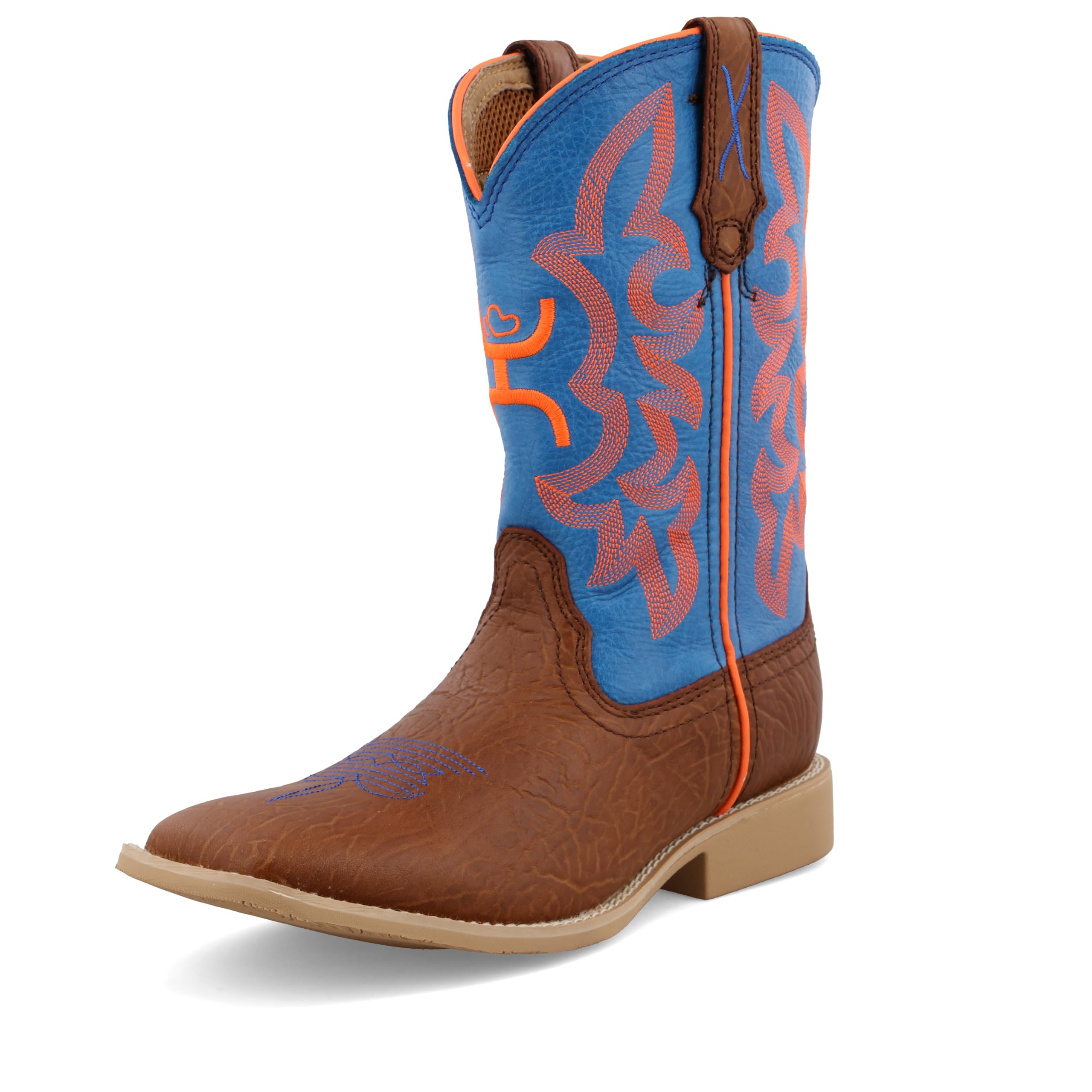 Twisted X Kids Hooey Western Boots - Wide Square Toe Comfortable Cowboy Boots for Boys & Girls | Perfect for Rodeo, Horseback Riding & Outdoor Adventures