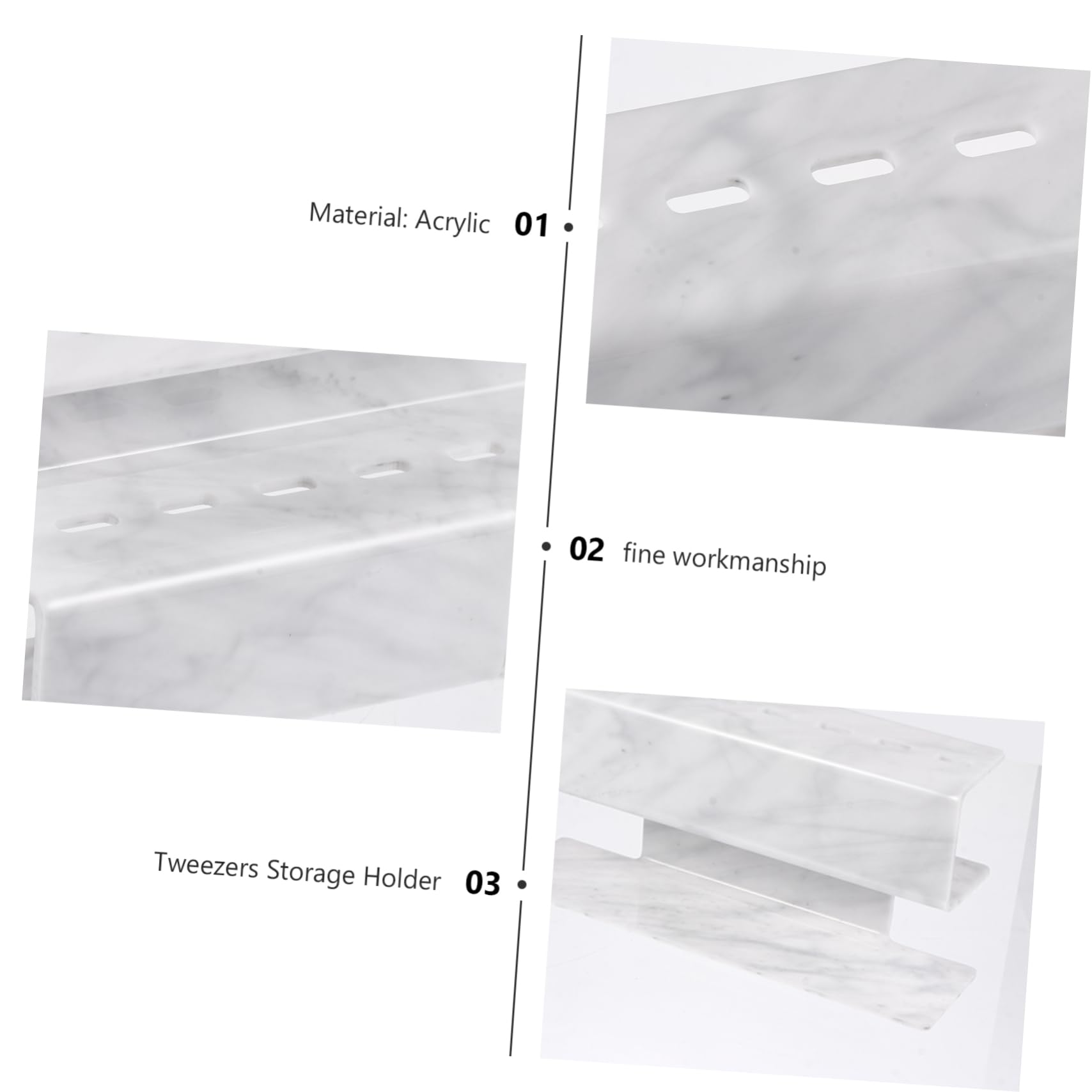 Professional Acrylic Eyelash Tweezer Holder & Organizer - MAGICLULU Lash Extension Tools for Tweezers, Fans, Lash Trays & Storage | Perfect for Salon, Spa & Home Use