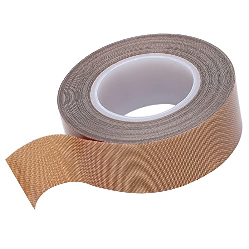 High-Temperature PTFE Sealing Tape Roll - 0.25mm Thick, 19mm Wide for Pipe Wrapping, Vacuum Sealers & Industrial Applications | Durable Adhesive Tape for Chutes, Roller Coatings & Sealing Operations