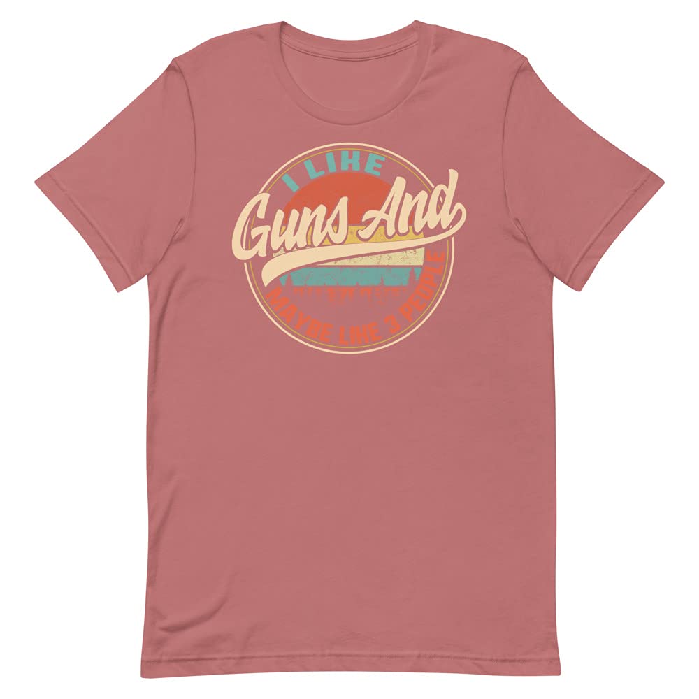 Vintage Guns T-Shirt for Men - Funny Pro 2nd Amendment Shirt - Casual Wear & Gun Rights Support