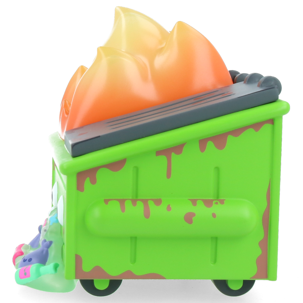 Dumpster Fire Barfing Vinyl Figure - Funny Collectible Toy for Adults, Unique Gag Gift for Friends - Perfect for Office Pranks, Birthday Gifts & Pop Culture Fans