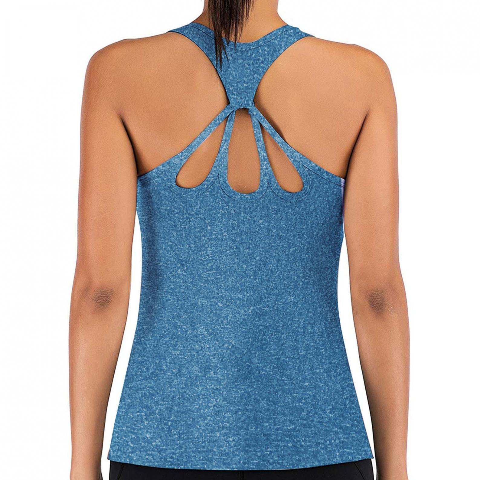 Women's Workout Tank Tops - Racerback Athletic Yoga Shirts for Gym, Running & Exercise | Breathable Fitness Tops for Women | Perfect for Yoga, HIIT, Cardio & Active Lifestyle