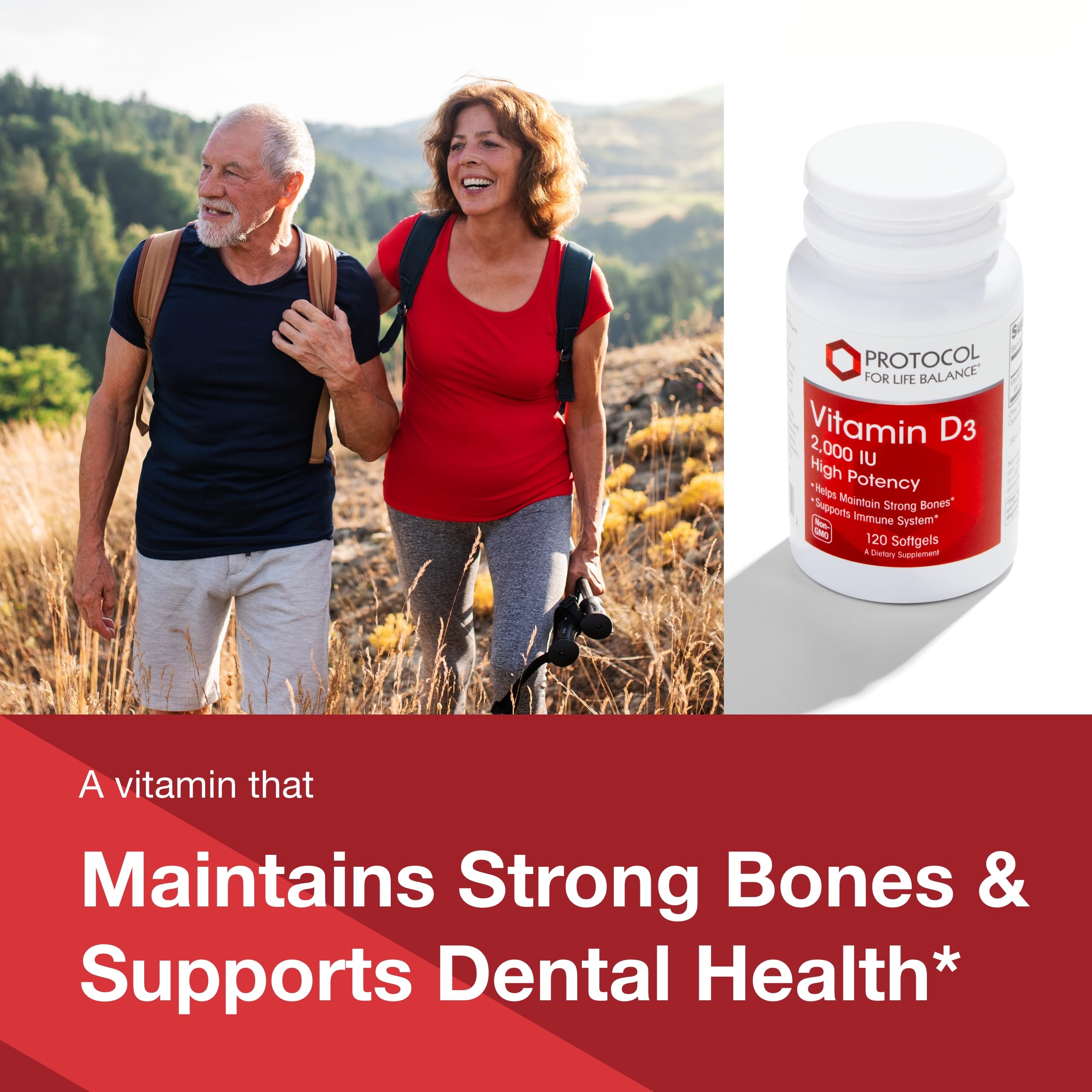 Vitamin D3 2000 IU Softgels - Immune System & Bone Health Supplement - 120 Count for Adults & Kids - Supports Teeth Strength & Daily Wellness - Ideal for Home, Office & Travel Use