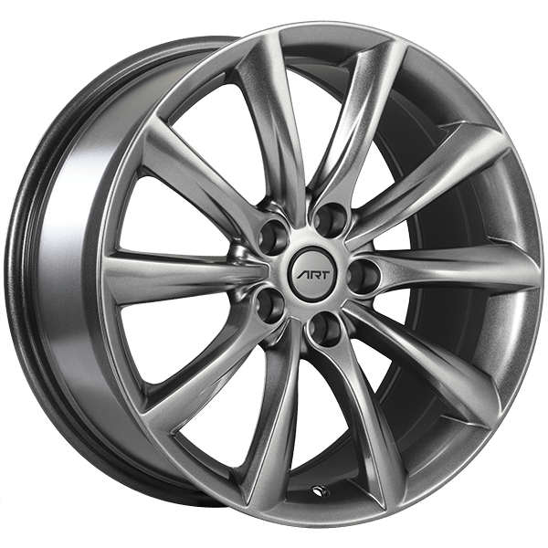 Tesla OE Style 18x8.5 Gunmetal Wheel Replica - 5x114.3 Bolt Pattern - Perfect for Model S/X/Y Performance Upgrade & Custom Car Builds