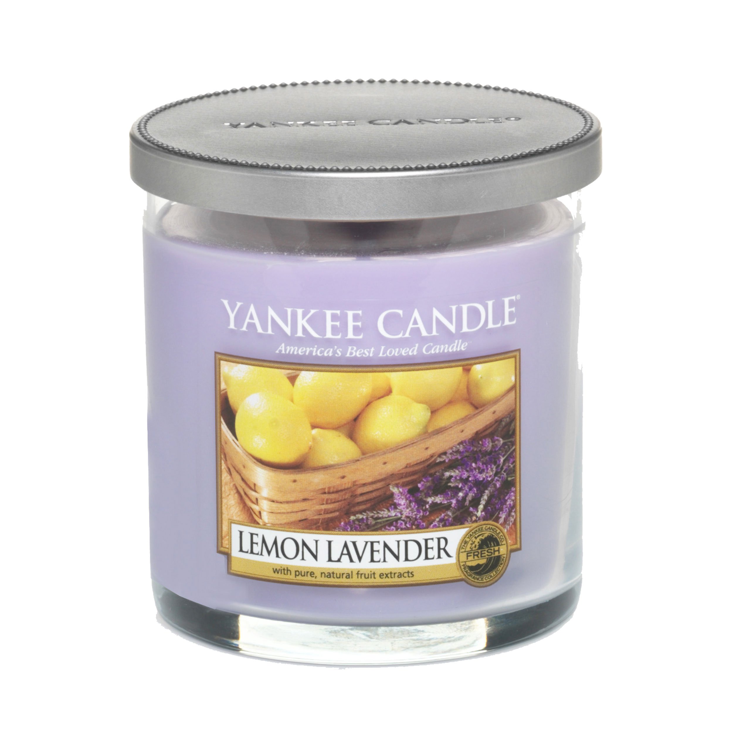 Yankee Candle Lemon Lavender Scented Pillar Candle - Small Purple Home Decor for Relaxation, Aromatherapy & Romantic Ambiance