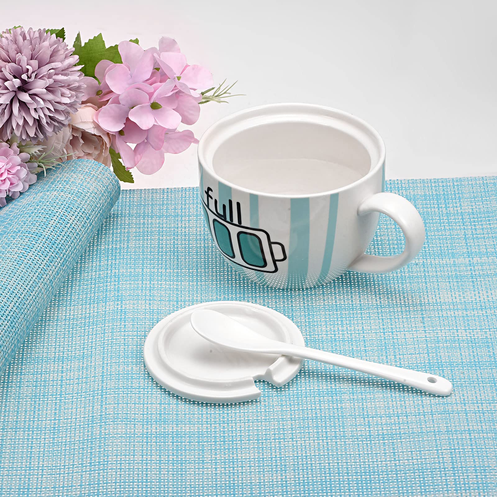 Premium PVC Washable Woven Placemats Set of 8 - 17.7