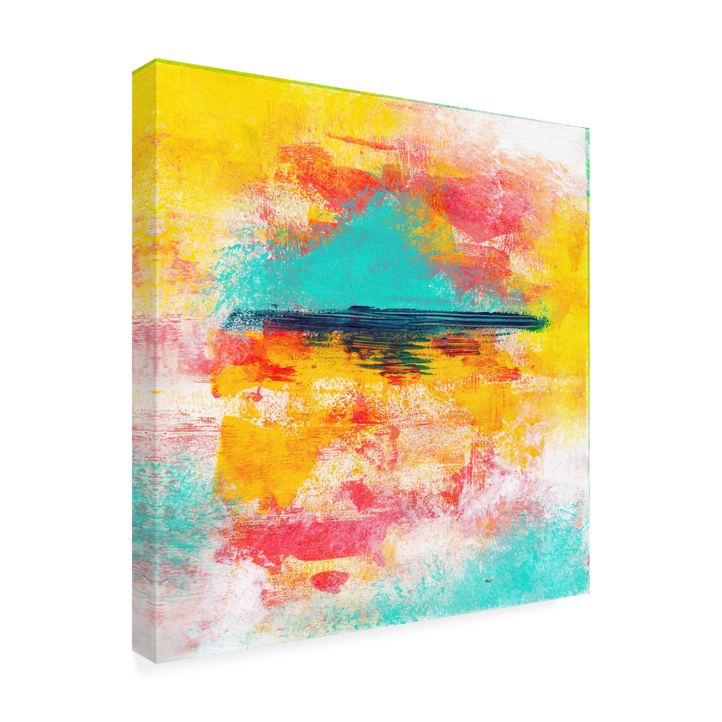 Trademark Fine Art 'Clementine' 18x18 Canvas Wall Art by Kathleen Tennant - Perfect for Living Room, Bedroom & Office Decor
