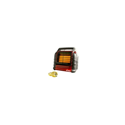 Mr. Heater Portable Big Buddy Propane Heater with Tank Refill Adapter - Indoor/Outdoor Heating for Camping, Garage, Workshop & Emergency Use (2-Piece Bundle)