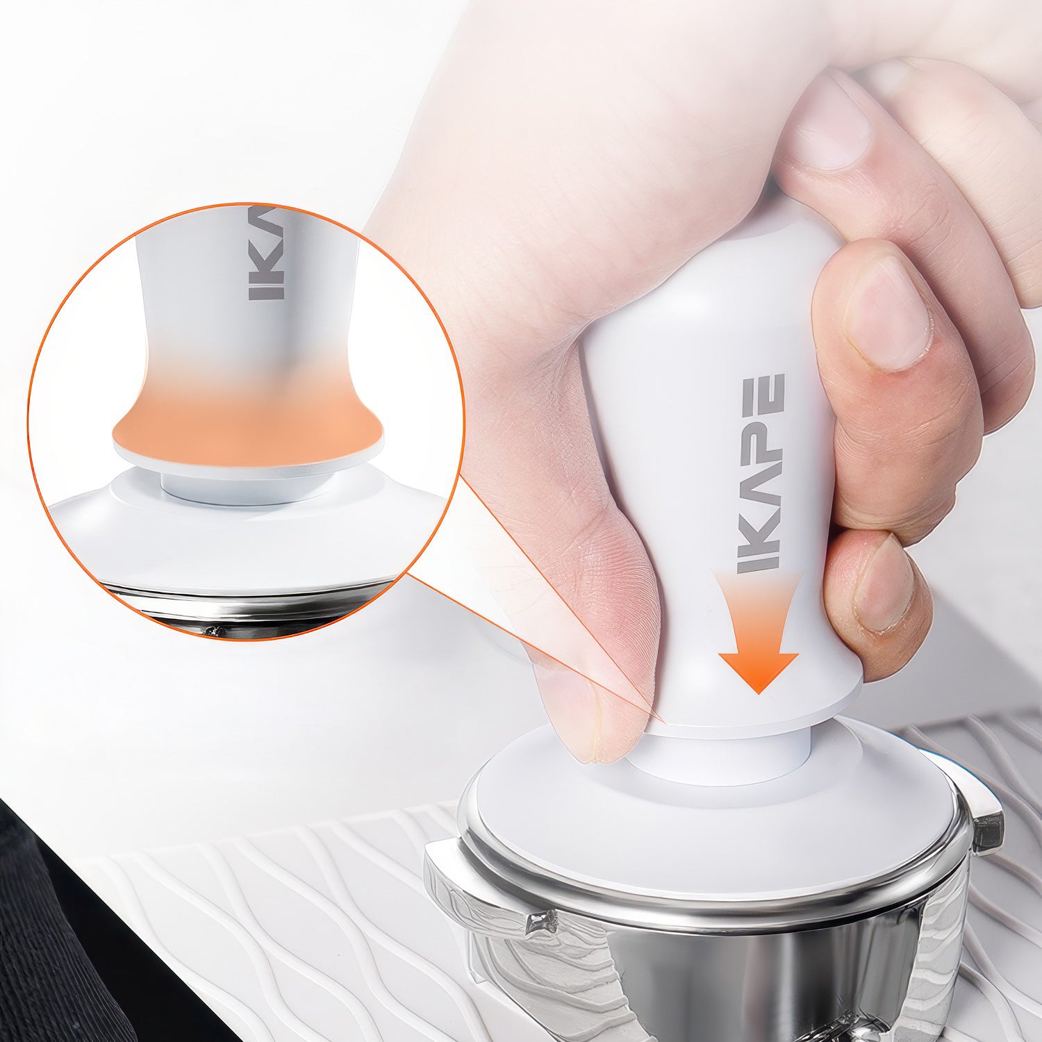 Premium Espresso Coffee Tamper & Distributor - 58mm Stainless Steel Barista Tool for Perfectly Tamped Coffee Grounds - Ideal for Home Baristas & Coffee Shops