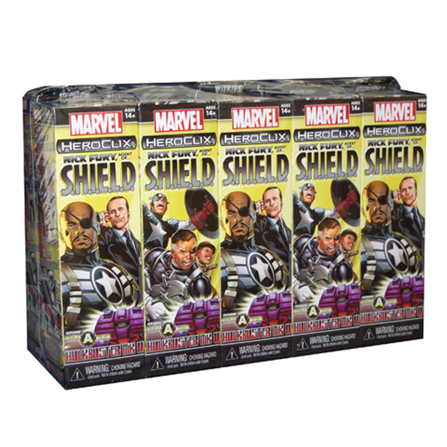 Marvel HeroClix: Nick Fury Agent of Shield 10-Count Booster Brick | Collectible Strategy Game for Marvel Fans | Perfect for Game Nights & Comic Conventions