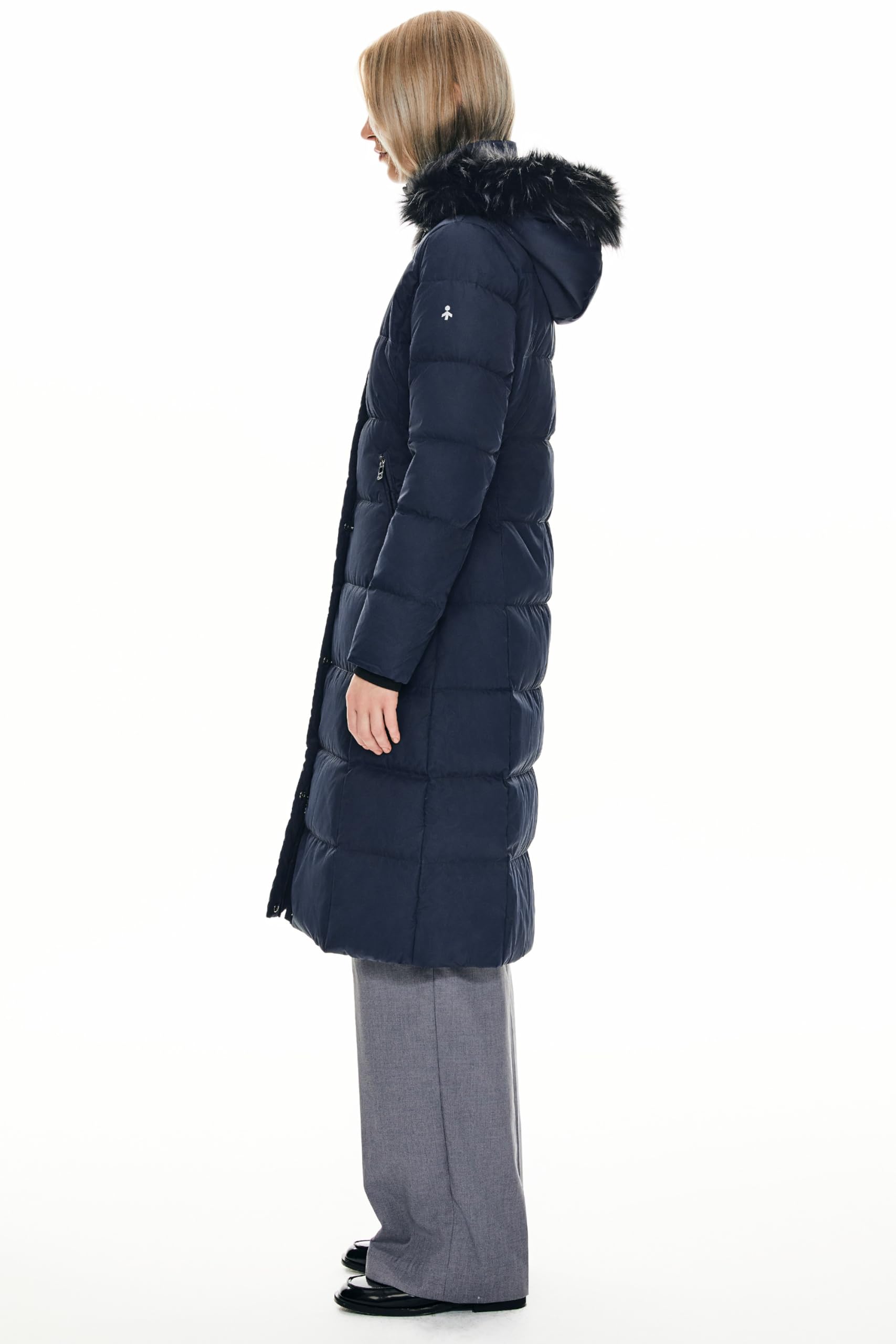 Orolay Women's Quilted Down Jacket - Winter Long Coat with Hood & Stand Collar, Warm Parka for Cold Weather | Perfect for Snow, Skiing & Outdoor Activities
