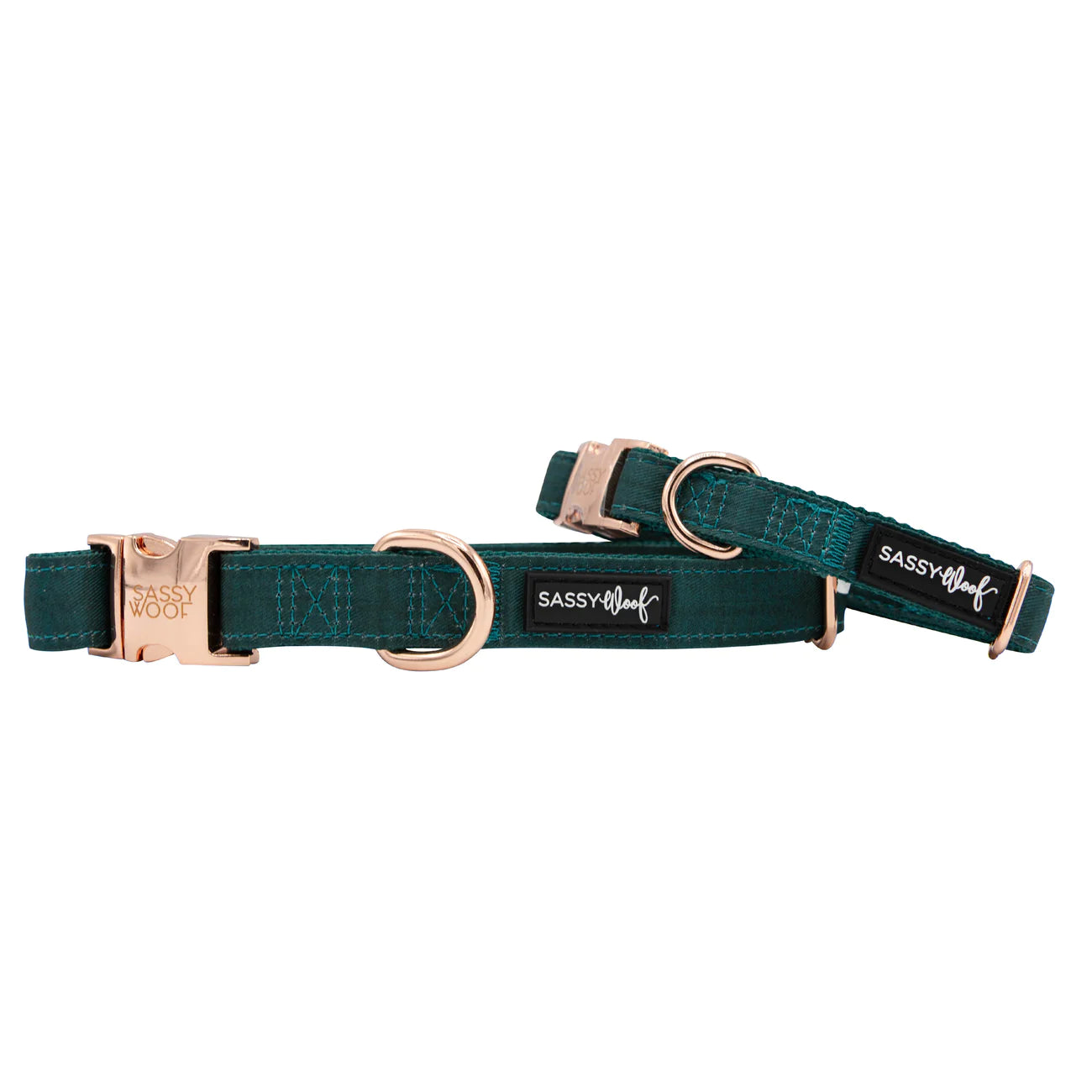 Premium Reflective Green Dog Collar - Adjustable Nylon Pet Collar for Small Medium Large Dogs - Perfect for Night Walks, Hiking & Outdoor Adventures