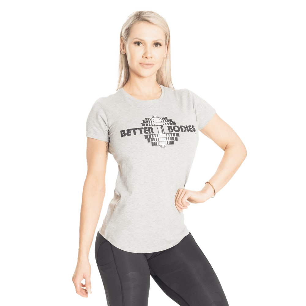 Better Bodies Regular Fit T-Shirt for Men & Women | Light Grey Cotton Tee | Casual Wear, Gym, Lounge & Everyday Comfort