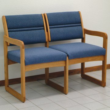 FixtureDisplays® Valley Two Seat Sofa - Modern Fabric Loveseat for Living Room, Lounge & Office - Comfortable Small Couch with Sturdy Frame (Model 1040741-NF) - Perfect for Apartments, Dorms and Cozy Spaces