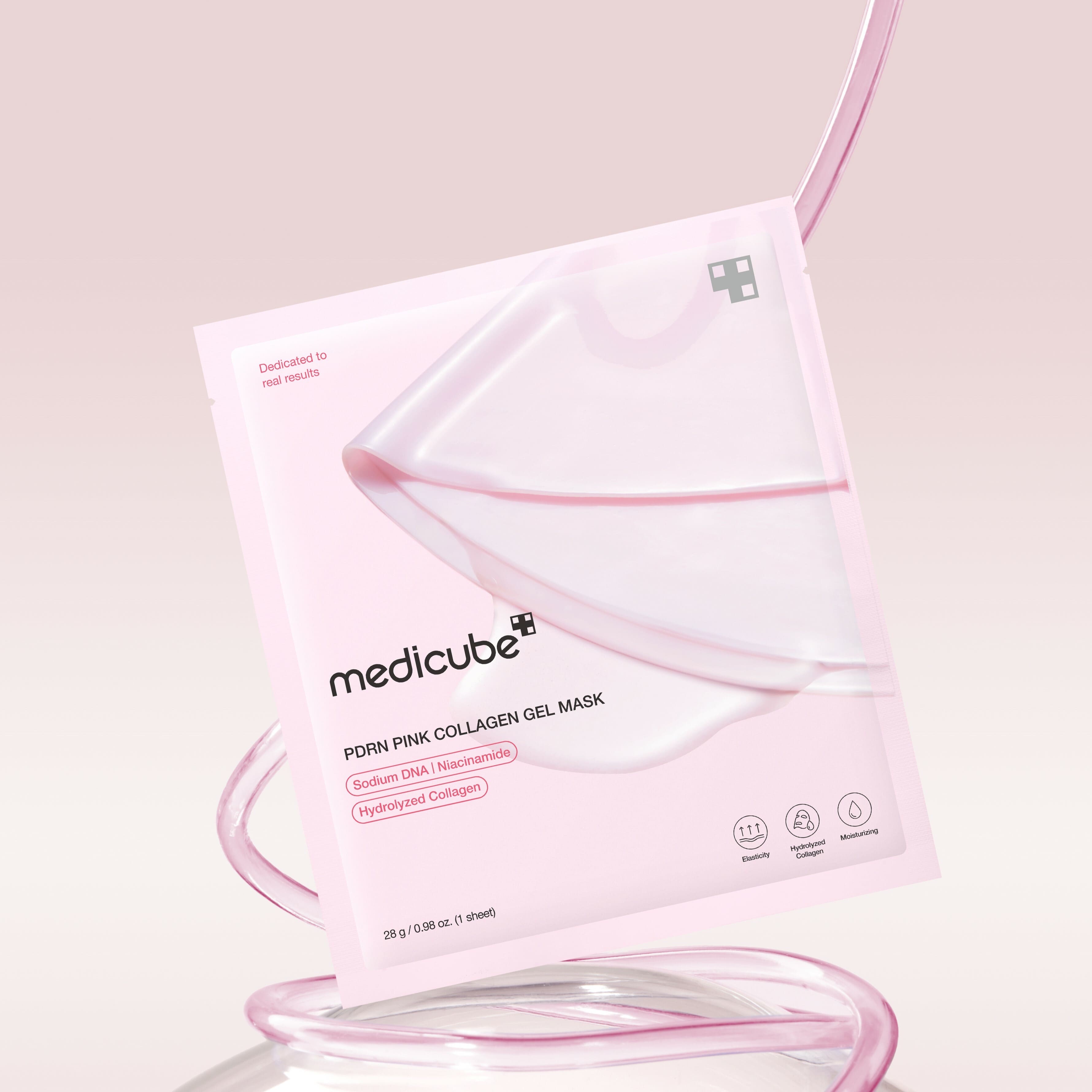 Medicube PDRN Pink Collagen Gel Mask 3 Pack - Hydrating & Anti-Aging Face Mask for Glowing Skin - Perfect for Daily Skincare Routine & Spa Night