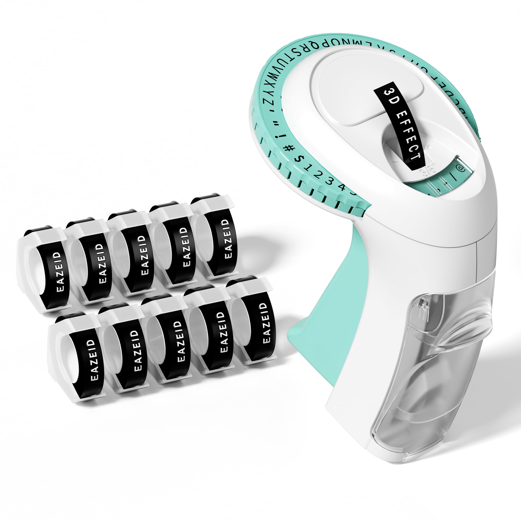Vintage Embossing Label Maker Machine with 10 Rolls Tapes - Manual 3D Embosser Labeler for Home Organization, DIY Crafts, Office Supplies & Gift Wrapping - Perfect for Scrapbooking, Pantry Labels & Handmade Projects