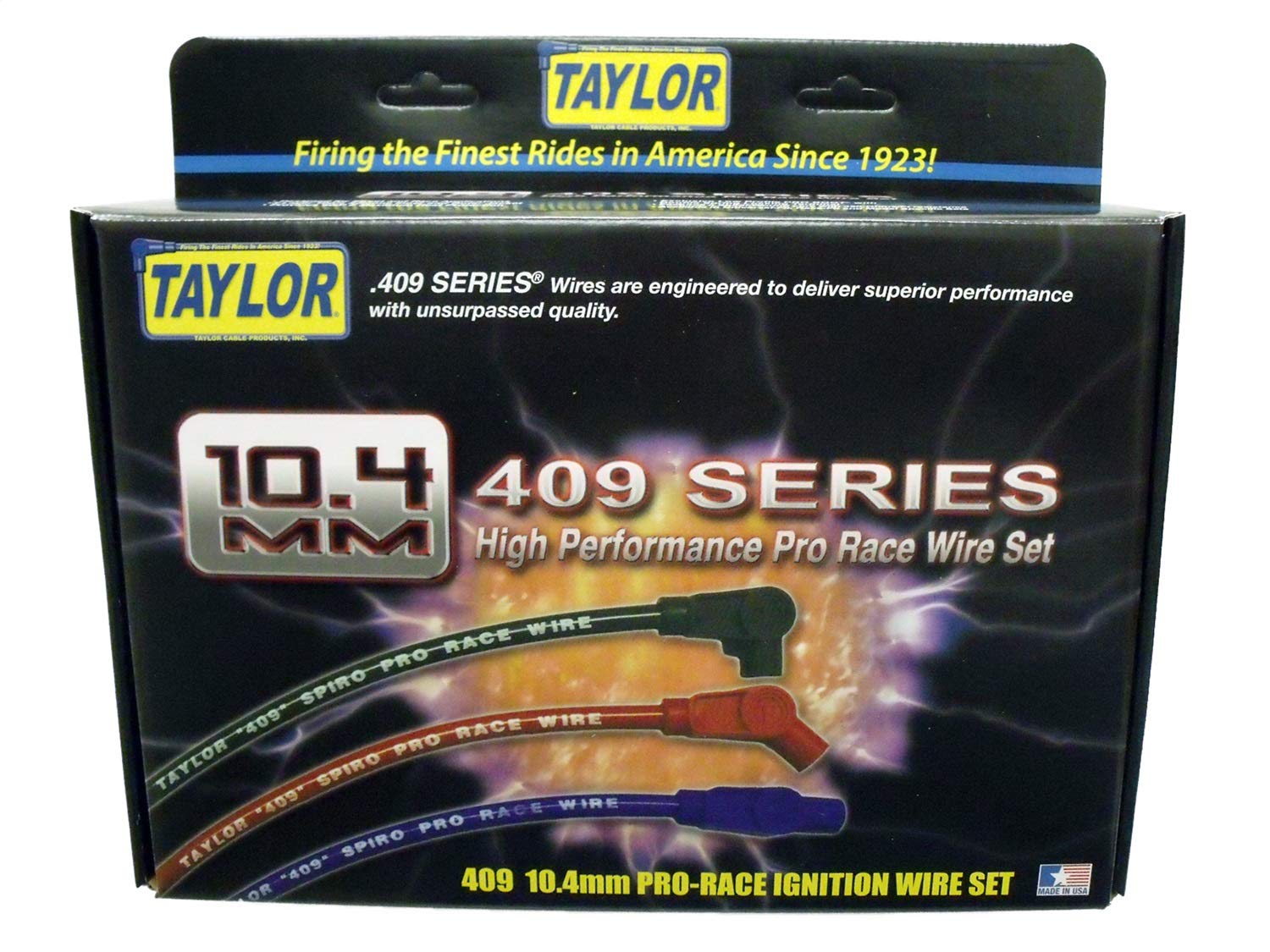 Taylor Cable 79213 High Performance Spark Plug Wire Set - Red, Compatible with Ford, Chevy, Dodge & More - Perfect for Engine Upgrades & Automotive Repairs