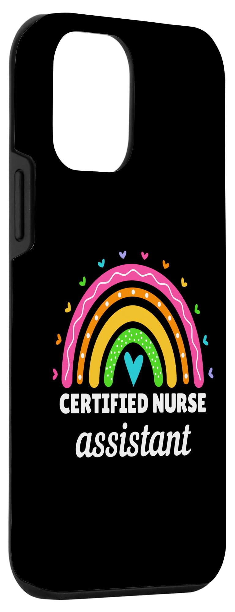 Certified iPhone 12 Mini Case for Nurses - CNA Approved Rainbow Design Protective Phone Cover for Women - Perfect for Healthcare Workers, Nursing Students & Medical Professionals