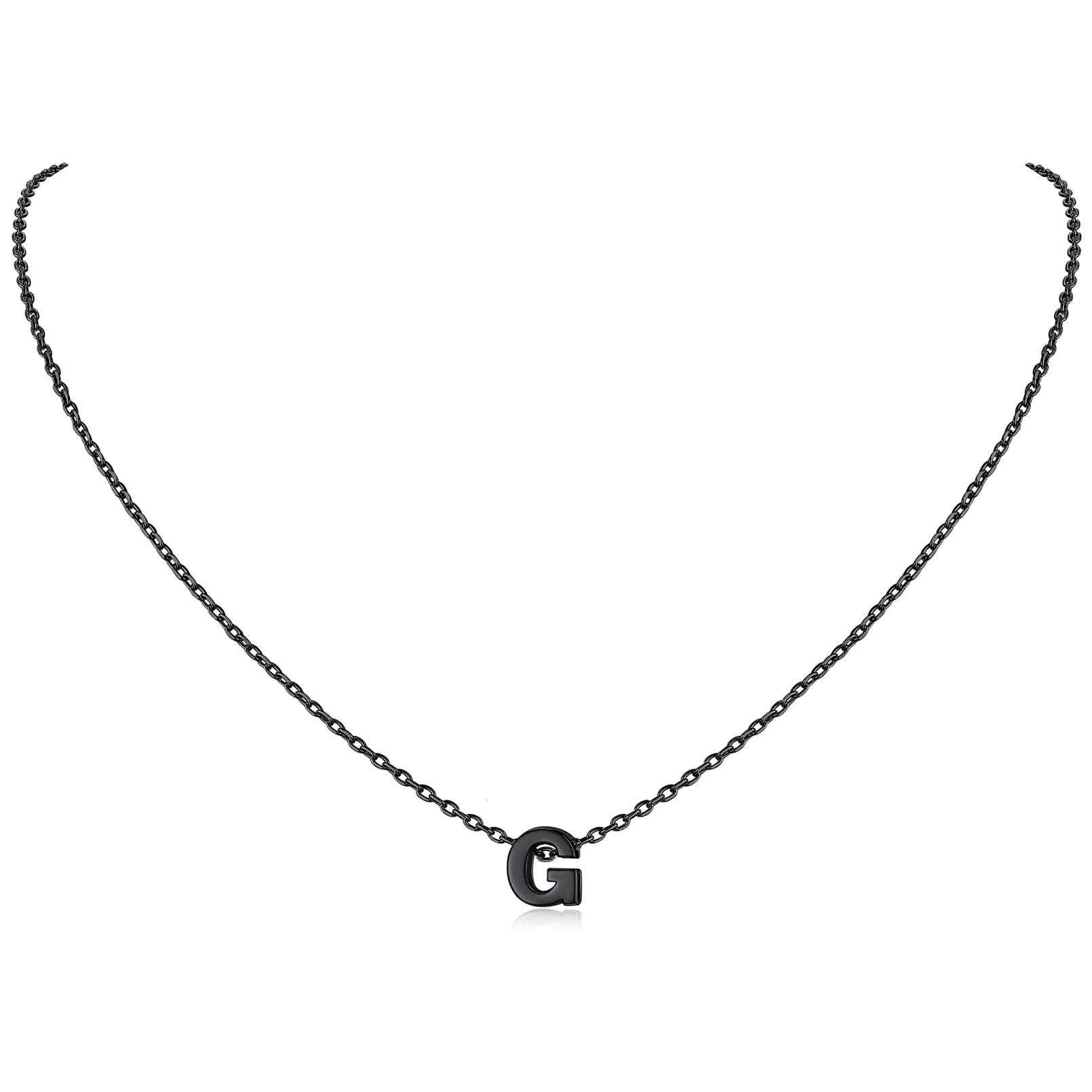 ChicSilver 925 Sterling Silver Initial Necklace for Women - Dainty Personalized Letter Pendant Jewelry - Perfect Gift for Birthday, Anniversary & Valentine's Day (Elegant Gift Box Included) - Everyday Wear, Date Night & Special Occasions
