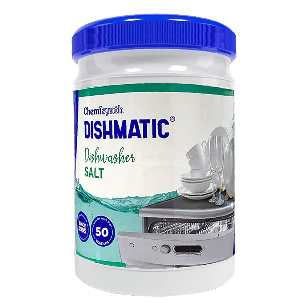 Premium Dishwasher Salt Powder (1kg) - Water Softener for Sparkling Clean & Spotless Dishes | Prevents Water Marks & Limescale | Universal Compatibility with All Dishwasher Brands | Ideal for Hard Water Areas | Perfect for Daily Dishwashing & Glassware Care