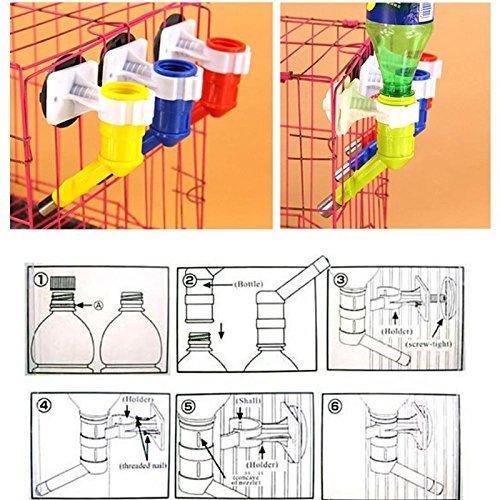 Yosoo Hanging Pet Water Dispenser Fountain for Cats & Dogs - Nozzle Only (No Bottle Included) - Perfect for Travel, Cages, and Outdoor Use