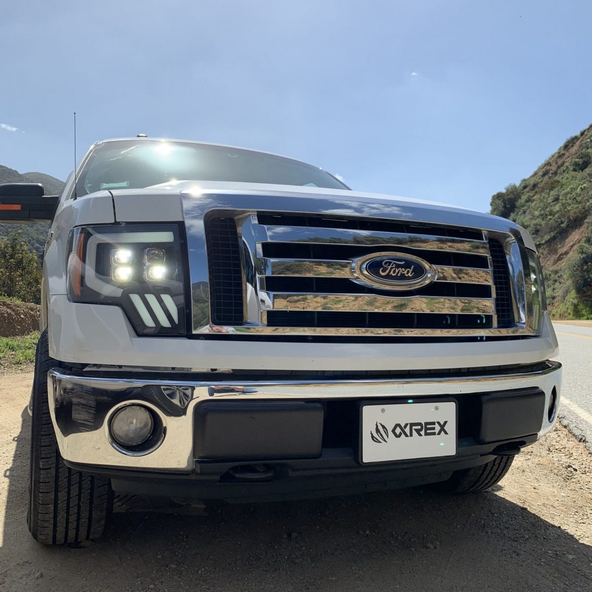 09-14 Ford F150 NOVA Series LED Projector Headlights - Chrome Housing - High Performance Replacement Headlights for Improved Night Driving & Off-Road Use