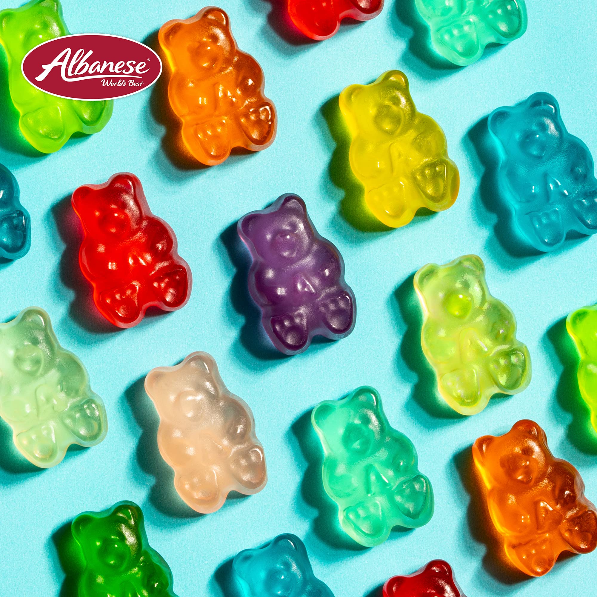 Albanese World's Best 12 Flavor Gummy Bears - 7.5oz Bag (Pack of 12) - Individually Wrapped Soft & Chewy Candy Snacks - Fruity Flavor Assortment - Perfect for Parties, Movie Nights & Office Treats