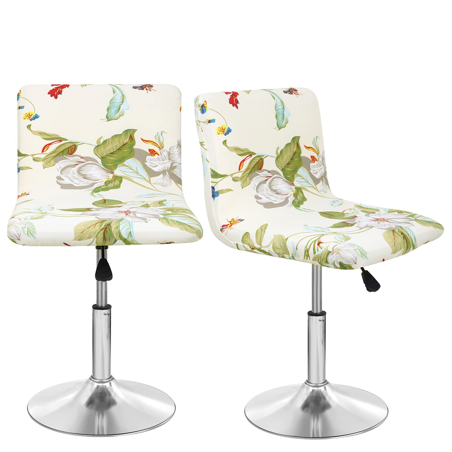 Deisy Dee Bar Stool Covers 2-Pack - Dining & Kitchen Chair Slipcovers