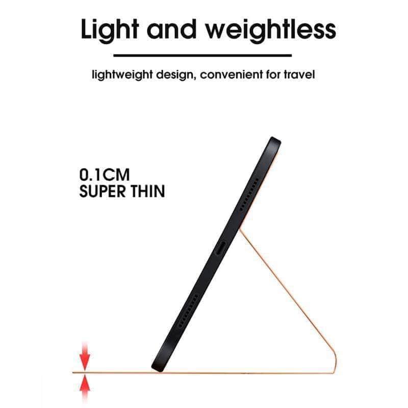 Premium Ultra-Thin Leather TPU Case for iPad Pro 12.9 (2020 Model) with Stand - Slim Protective Cover for Work, Travel & Home Use