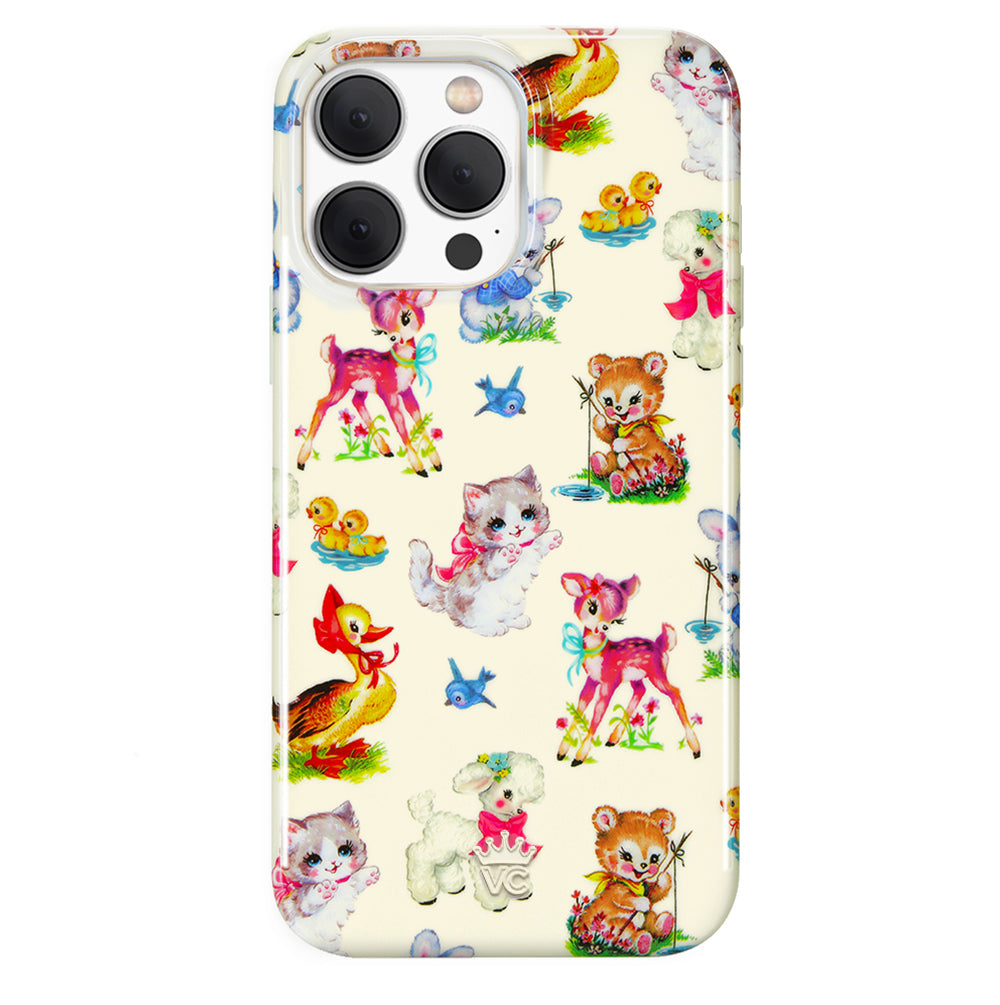 Cute Baby Animals iPhone Case - Durable Protective Cover for iPhone 12/13/14/15 Pro Max - Perfect Gift for Animal Lovers & Kids (Home, School, Travel)