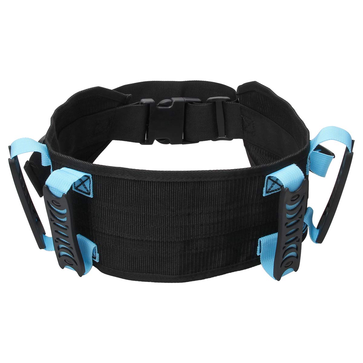 AHIER Adjustable Gait Belt with 6 Handles & Quick-Release Buckle - Heavy Duty Patient Transfer Belt for Elderly Care, Physical Therapy, and Mobility Assistance - Ideal for Home Use, Hospitals, and Nursing Facilities