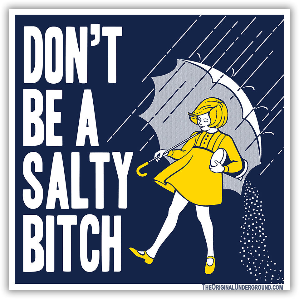 Funny 'Don't Be a Salty Bitch' Car Magnet - Humorous Novelty Gift for Friends & Road Trips - Perfect for Cars, Trucks & Metal Surfaces