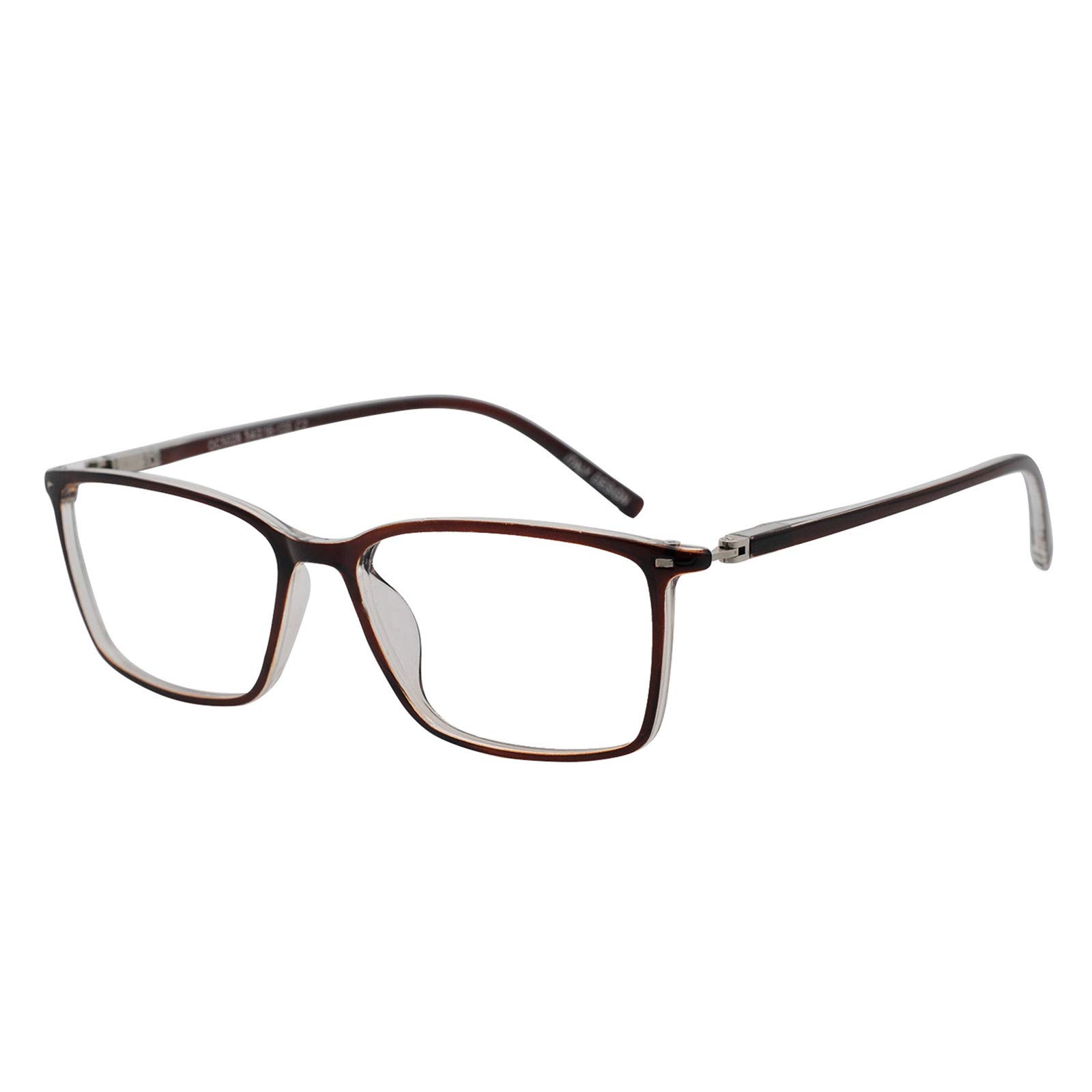 MARE AZZURO Flexible Reading Glasses for Men - 6.00 Strength Readers (600) - Stylish Rectangular Classic Frames - Perfect for Reading Books, Newspapers & Digital Screens