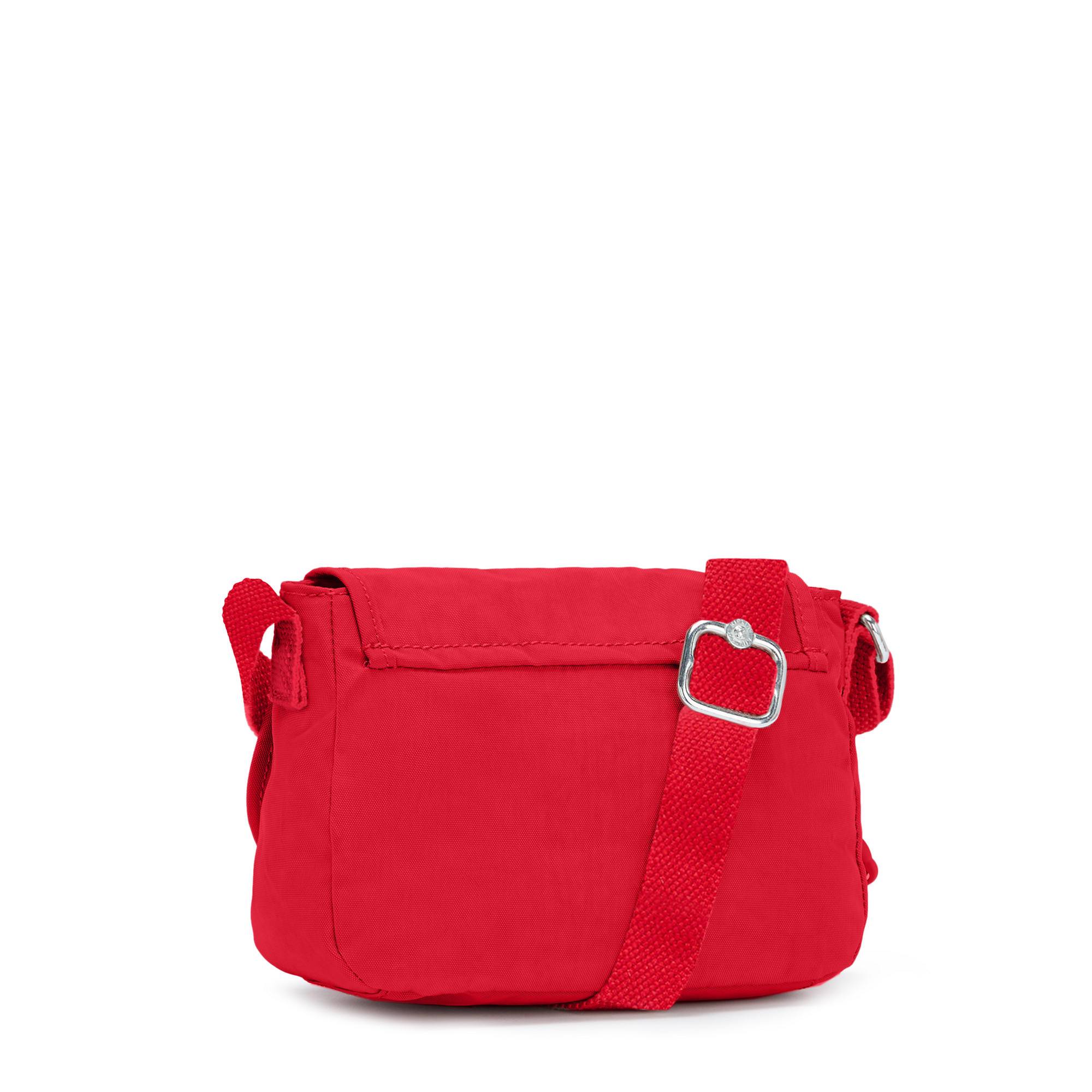 KIpling Sabian Crossbody Mini Bag - Red Rouge | Stylish & Lightweight Purse for Women | Perfect for Travel, Shopping & Everyday Use