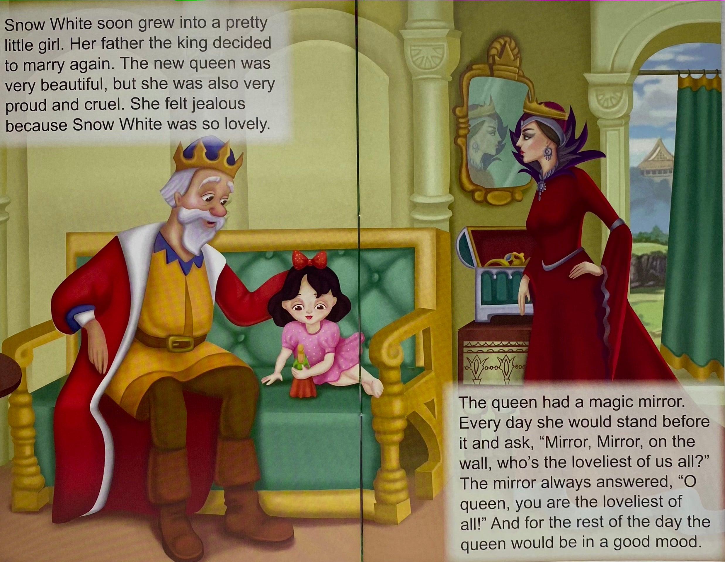 Snow White and the Seven Dwarfs - Classic Fairy Tale Book with Large Print for Easy Reading | Perfect for Kids Bedtime Stories and Early Childhood Education