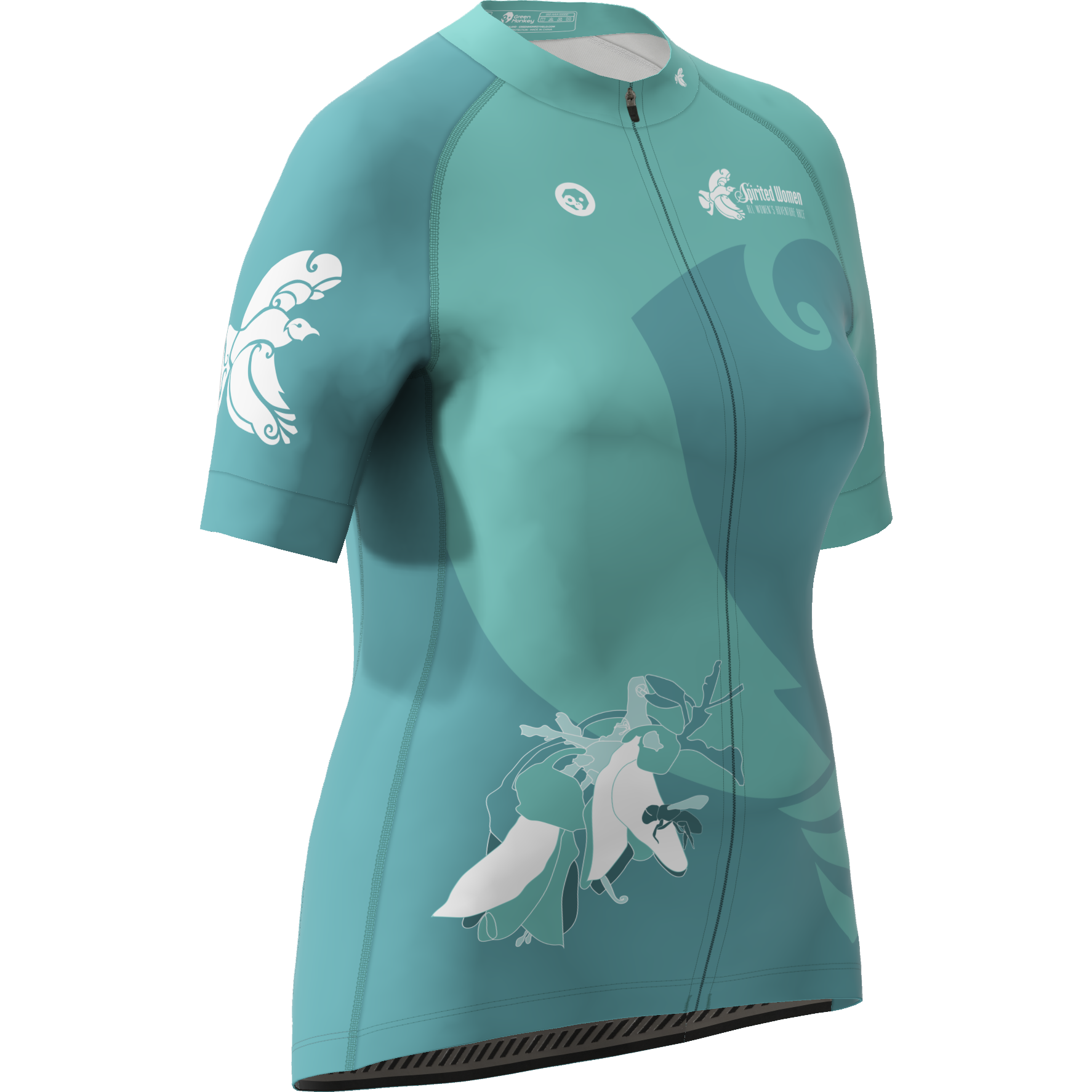 Official Spirited Women's Cycling Jersey - Breathable & Moisture-Wicking Bike Shirt for Road & Mountain Biking - Perfect for Outdoor Rides & Cycling Competitions