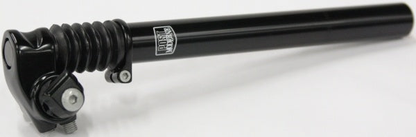 Premium Gazelle Suspension Seatpost - Black | Shock-Absorbing Comfort for Road & Mountain Bikes | Perfect for Commuting, Trail Riding & Long-Distance Cycling