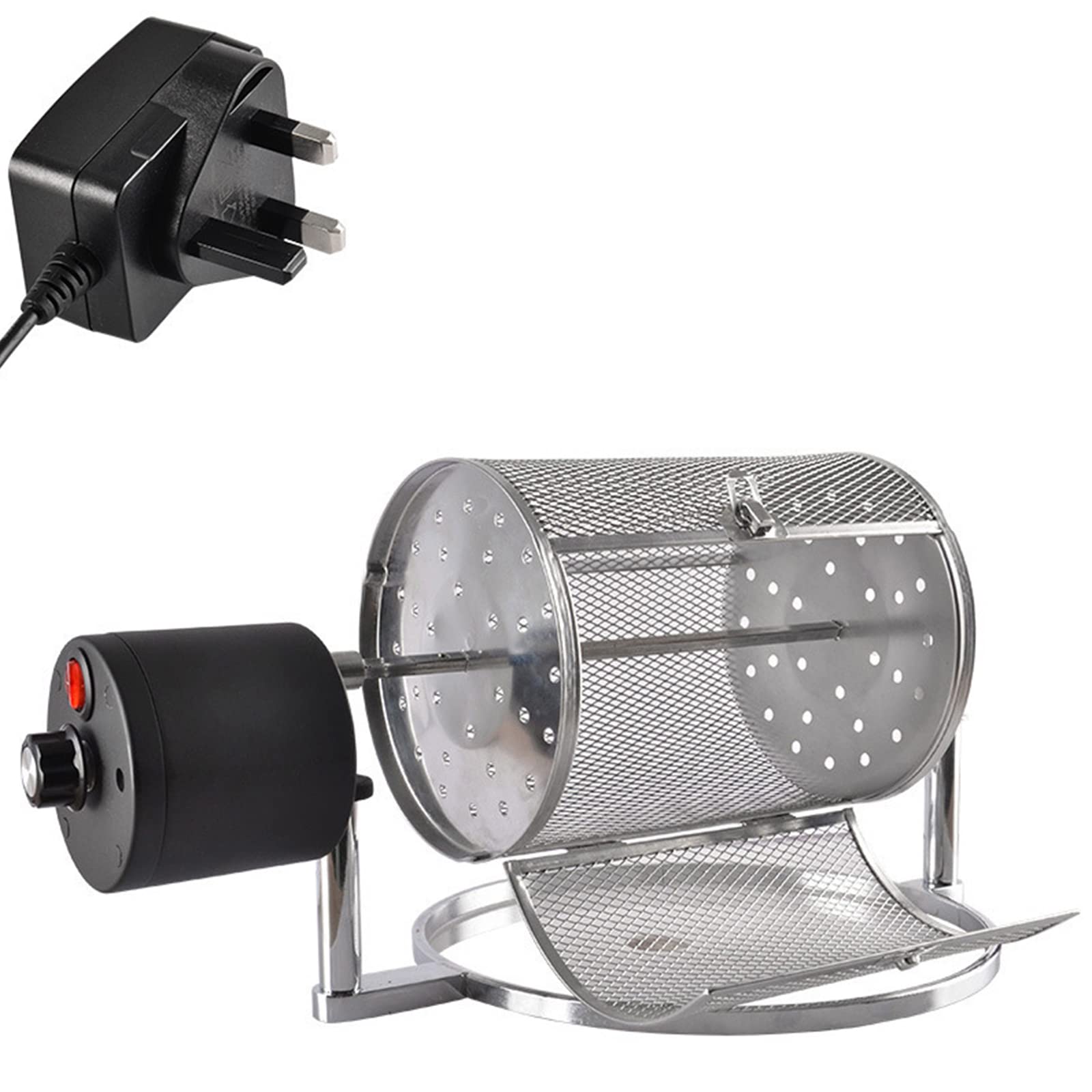 Premium Stainless Steel Drum Coffee Bean Roaster - Electric Coffee Roasting Machine with Viewing Window for Home & Commercial Use - Perfect for Fresh Roasting Coffee Beans, Espresso, and Specialty Brews