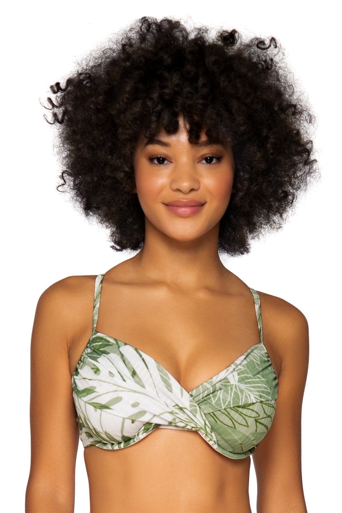 Crossroads Underwire Palm Grove Bikini Top - Comfortable & Supportive Swimwear for Women - Perfect for Beach Vacations, Pool Parties & Summer Getaways