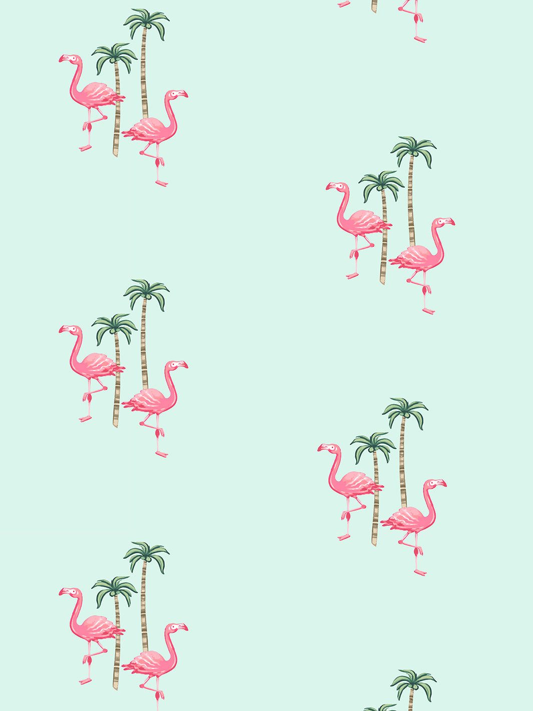 Barbie™ Land Flamingo Palm Wallpaper - Tropical Pink & Blue Peel and Stick Wallpaper for Girls Room Decor | Perfect for Bedroom, Nursery, Playroom & DIY Home Decor