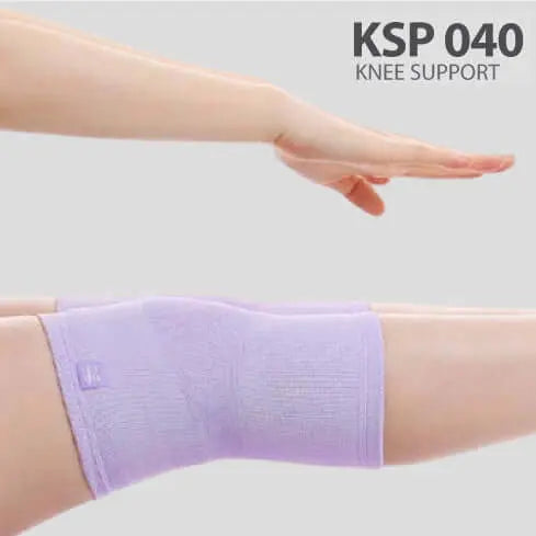 Kimony Knee Sleeve Support Brace for Pain Relief & Joint Stability - Light Purple - Ideal for Running, Basketball, Weightlifting & Arthritis Support