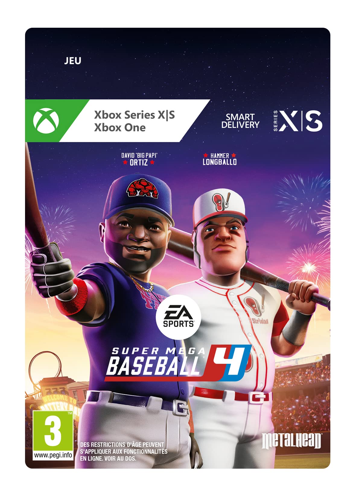 Super Mega Baseball 4 - Standard Edition | Xbox One & Series X|S Download Code - Baseball Video Game for Sports Fans | Perfect for Casual Gaming & Multiplayer Fun