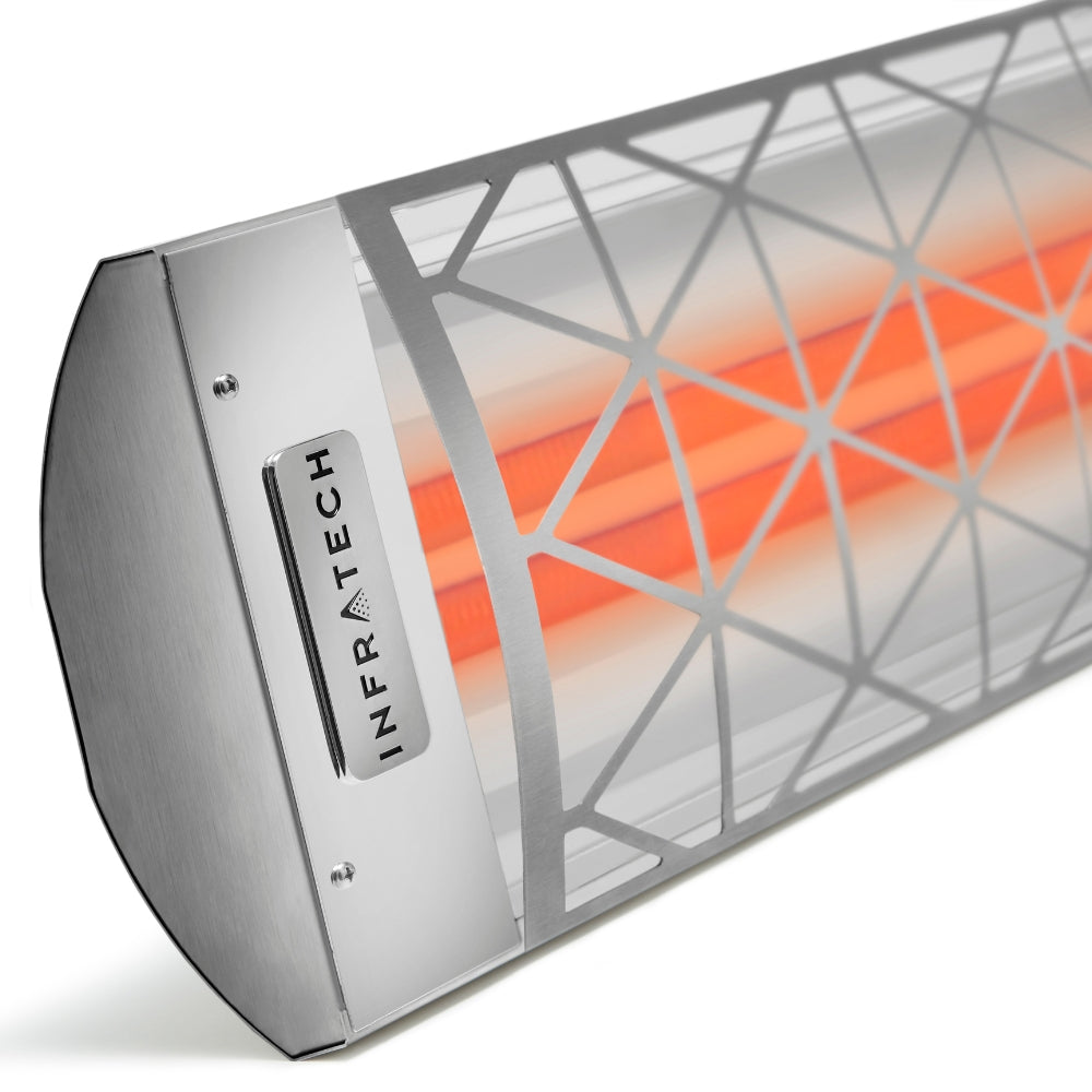 Infratech Motif CD Series 4000W 39 Inch Dual Element Electric Heater with Contemporary Fascia - Indoor & Outdoor Patio Heating Solution for Restaurants, Homes, and Commercial Spaces