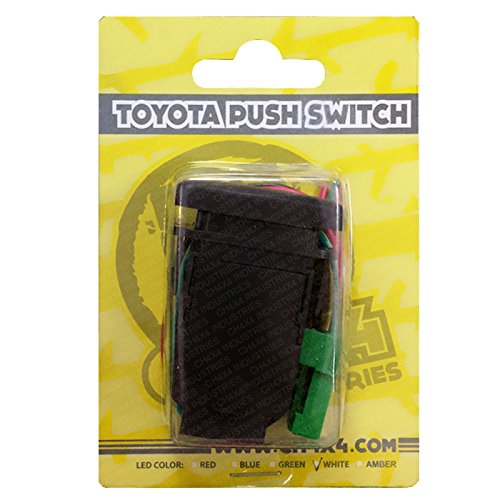 Toyota Hilux CH4X4 Push Switch - White LED Off-Road Light Control with Symbol - Perfect for 4x4 Accessories & Off-Road Lighting Upgrades