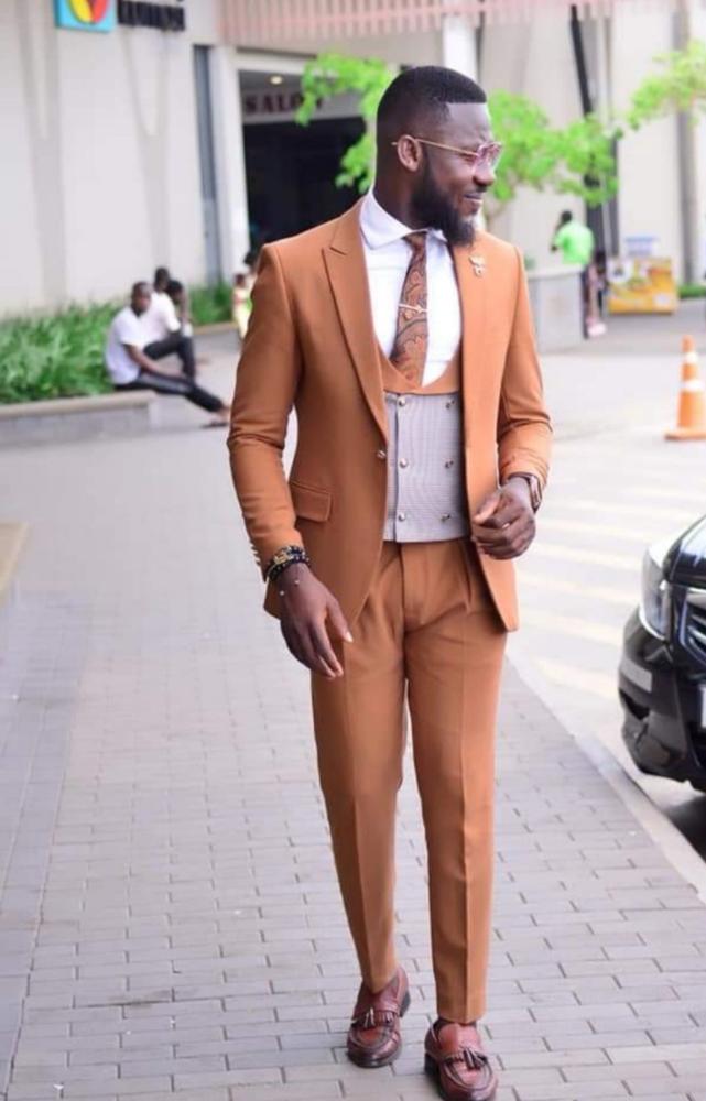 2024 Men's Slim Fit Coral Dinner Suits 3 Piece Set (Jacket + Vest + Pants) - Formal Prom Tuxedo CB0710 for Weddings, Gala Events & Special Occasions