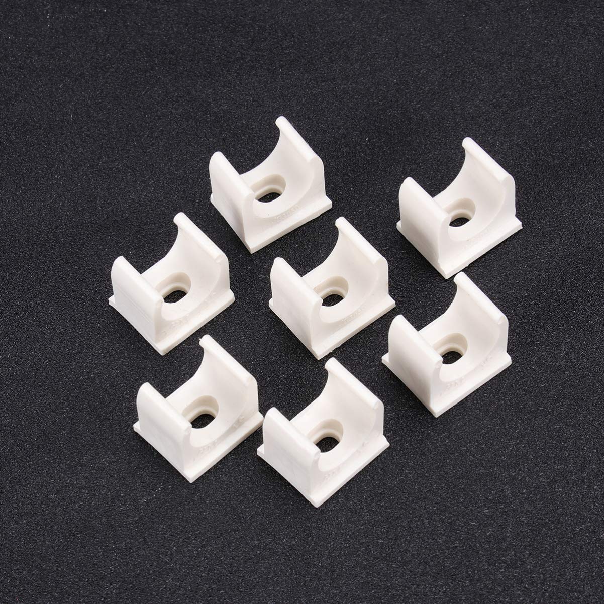 50PCS 1/2 Inch PEX Pipe Hangers - U-Shaped PVC Clamps for Plumbing & HVAC Installation