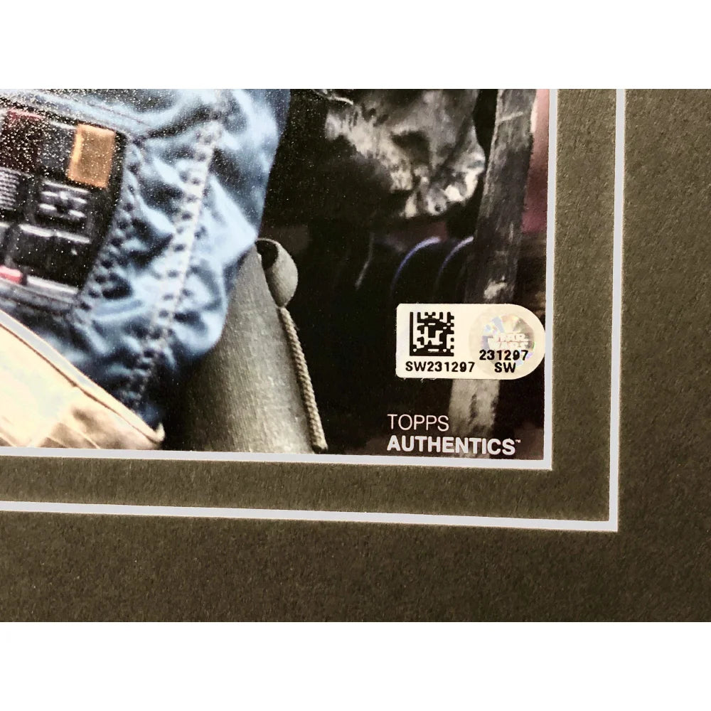 Felicity Jones Autographed Star Wars Rogue One Jyn Erso 11x14 Photo - Framed Collectible with Topps COA - Perfect for Star Wars Fans, Movie Memorabilia Collectors & Home Theater Decor
